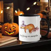 Funny Flying Sloth Hexe Tasse