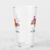 Funny Flying Sloth Hexenglas Glas (Rechts)