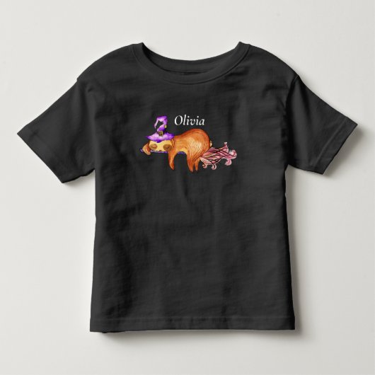 Funny Flying Sloth Hexenkind T - Shirt (Vorderseite)