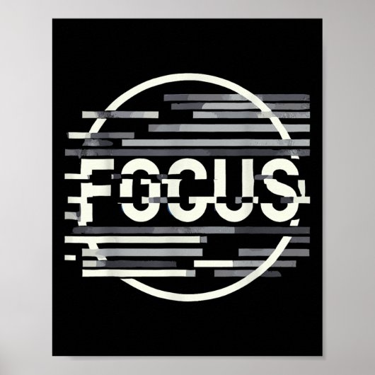 Funny Focus Spaß Funny Graphic Poster (Vorne)