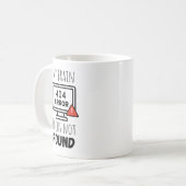 Funny Focus wurde nicht gefunden Kaffeetasse (Vorderseite Links)