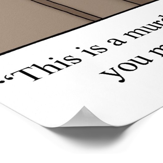 Funny "Foggy Bottom" Cartoon Poster (Ecke)