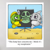 Funny "Foggy Bottom" Cartoon Poster (Vorne)