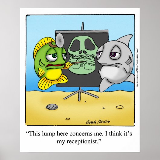 Funny "Foggy Bottom" Cartoon Poster (Vorne)