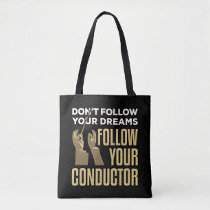 Funny Folgen Sie Ihrem Conductor Orchestra Leader Tasche