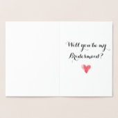 Funny Folie Bridesmaid Karte (Innenseite)