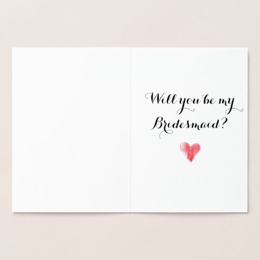 Funny Folie Bridesmaid Karte (Innenseite)