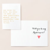 Funny Folie Bridesmaid Karte (Anzeige)