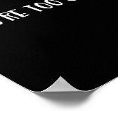 Funny Font Joke Novelty For Snarky Teen Sy Adults Poster (Ecke)