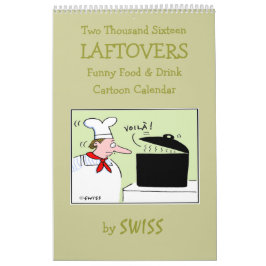 Funny Food Cartoon Küche Kalender für Feinschmecke