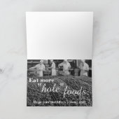 Funny Food Donut Doughnut Happy Birthday Karte (Innenseite)