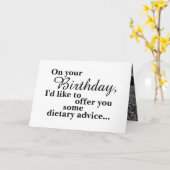 Funny Food Donut Doughnut Happy Birthday Karte (Gelbe Blume)