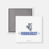 Funny Food, Ernährung Magnet (Vorderseite/Rückseite)