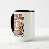 Funny Food liebt ich Squirt auf Juicy Hotdogs Tasse (Vorderseite Links)