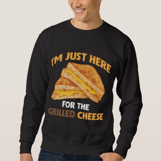 Funny Food Lover Feinschmecker Grillkäse Sandwich Sweatshirt (Vorderseite)