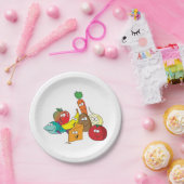 Funny Food mit Gesichtern Pappteller (Party)