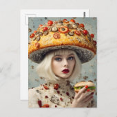 Funny Food Person Postkarte (Vorne/Hinten)