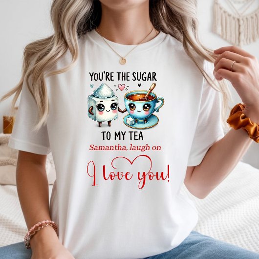 Funny Food Personalized Cute Valentine Gift T-Shirt