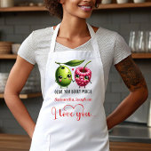 Funny Food Personalized Romantic Love Gift Apron Schürze