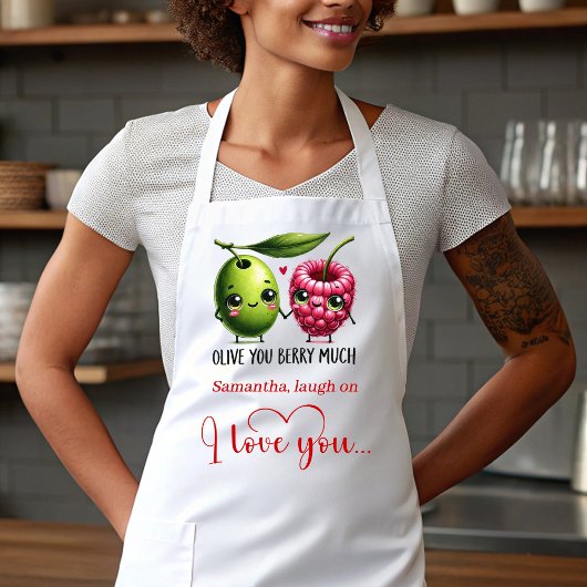 Funny Food Personalized Romantic Love Gift Apron Schürze