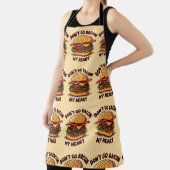 Funny Food Pub Bacon Lover Cheeseburger Design Schürze (InSitu)