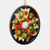 Funny Food Puff | Nacho Average Christmas Keramik Ornament (Rechts)