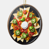 Funny Food Puff | Nacho Average Christmas Keramik Ornament (Links)