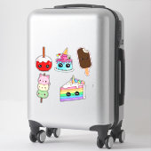 Funny food stickers aufkleber (Koffer)