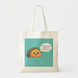 Funny Food Taco Joke Tote Bag Tragetasche