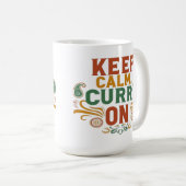 Funny Food Tasse - Behalt Ruhe & Gewürze auf (VorderseiteRechts)