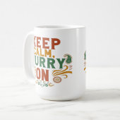 Funny Food Tasse - Behalt Ruhe & Gewürze auf (Vorderseite Links)