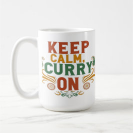 Funny Food Tasse - Behalt Ruhe & Gewürze auf