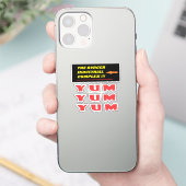 Funny Food Witz über unseren viel geliebten Burger Aufkleber (Telefon)