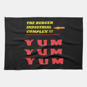 Funny Food Witz über unseren viel geliebten Burger Geschirrtuch