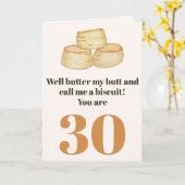 Funny Food Zitat 30. Geburtstagskarte Karte (Gelbe Blume)