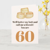 Funny Food Zitat 60. Geburtstagskarte Karte (Gelbe Blume)