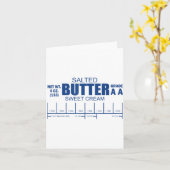 Funny Foodie Baker Baking Salted Butter  Karte (Gelbe Blume)