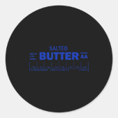 Funny Foodie Baker Baking Salted Butter Runder Aufkleber (Vorderseite)
