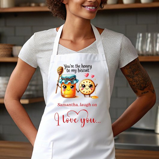 Funny Foods Personalized Cute Love Gift Apron Schürze