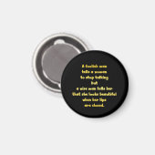 Funny Foolish und Wise Man Joke Magnet (Vorderseite/Rückseite)
