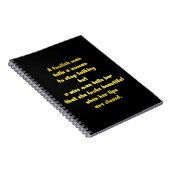 Funny Foolish und Wise Man Joke Notizblock (Rechte Seite)