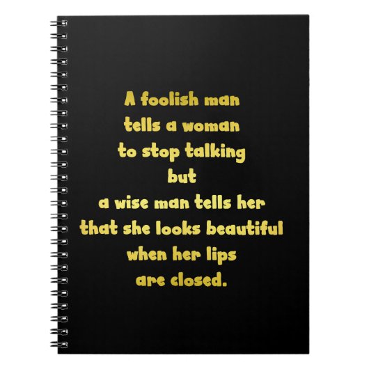 Funny Foolish und Wise Man Joke Notizblock (Vorderseite)