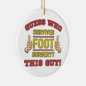 Funny Foot Operation Keramikornament (Rechts)