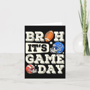 Funny Football Boy Teens Bruh its Game Day America Karte