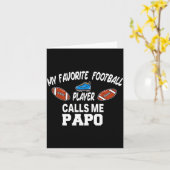 Funny Football Dad Pride Pa Fan Srts Family  Karte (Gelbe Blume)