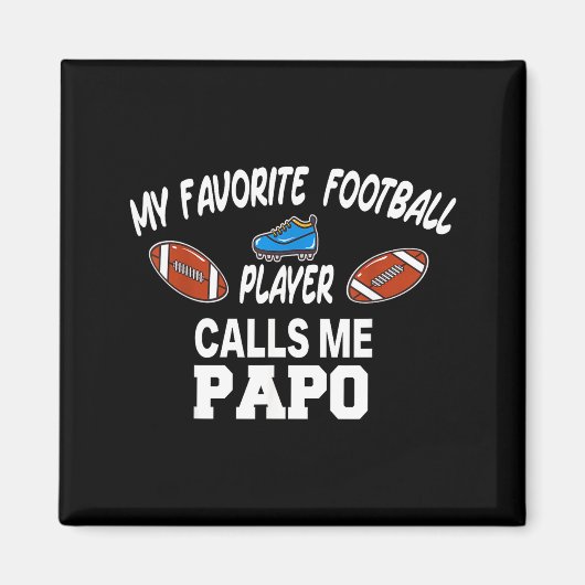 Funny Football Dad Pride Pa Fan Srts Family  Magnet (Vorne)