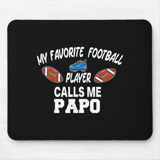 Funny Football Dad Pride Pa Fan Srts Family  Mousepad (Vorne)