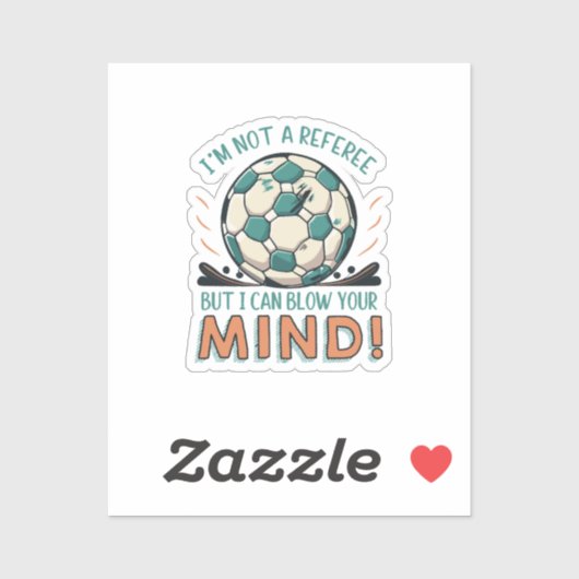 Funny Football Design Aufkleber (Blatt)