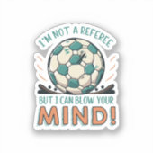 Funny Football Design Aufkleber (Vorderseite)