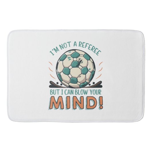 Funny Football Design Badematte (Vorderseite)